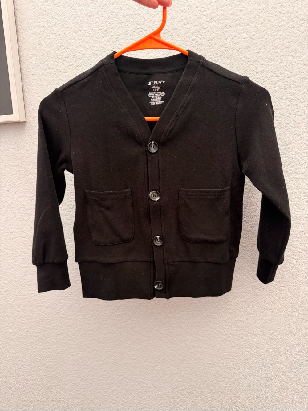 Little Bipsy Black Kids Cardigan